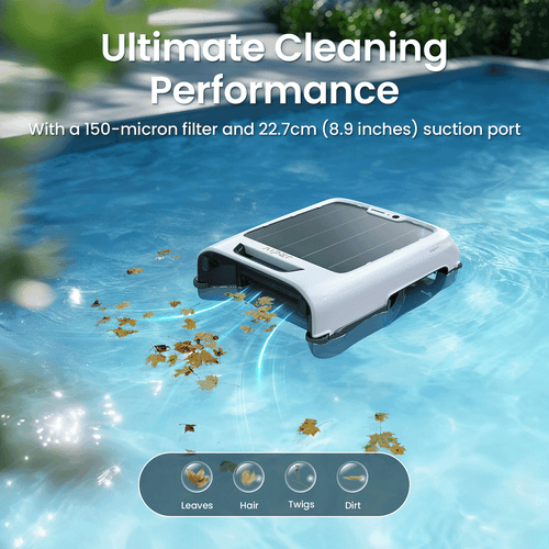 Aiper EcoSurfer M2 Solar Powered Robotic Pool Surface Skimmer