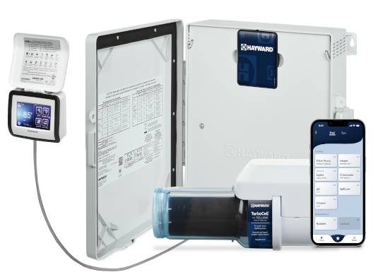 Hayward AquaRite S3 Omni Salt Chlorination System with Integrated Pool Automation & OmniLogic App Control